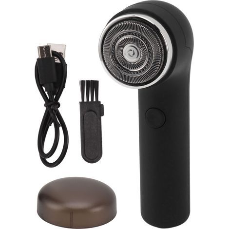 Mini tondeuse électrique pour homme, tondeuse à barbe et poils du visage, noire
