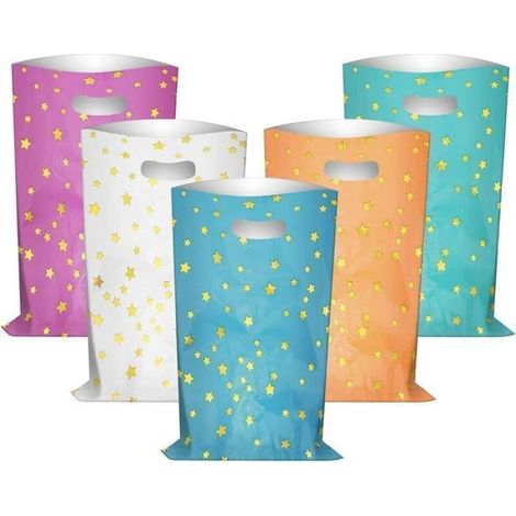 50pcs Sacs cadeaux, Sachets Anniversaire Garcon et Filles, Sacs de Cadeau Pochette Bonbon pour Faveur de Noël Anniversaire Fête (1/5)