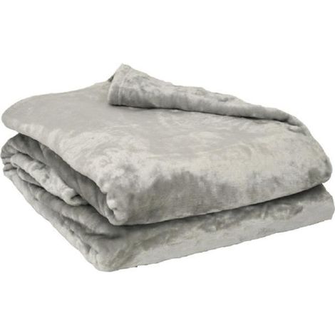 Poyet-Motte Mikrofleece-Decke 220x240 cm Perle