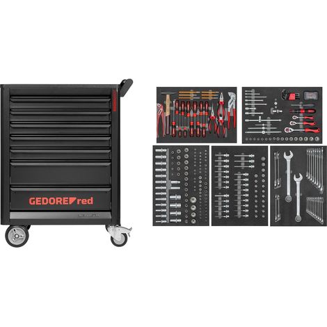 Gedore Werkzeugsatz im Werkstattwagen GEDMaster 273-tlg (1/5)