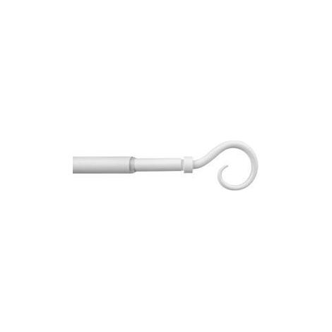 BASTONE METALLO D 12/9  70/120CM RICCIOLO BIANCO
