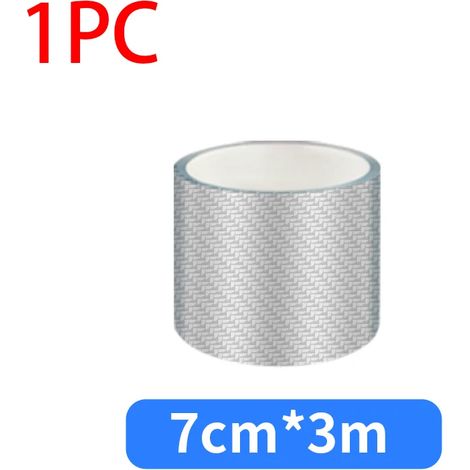 (7 cm x 3 m) Film protecteur de seuil de porte SEAMETAL en fibre de carbone 3D pour voiture : protection anti-rayures,adhésif,résistant à l'usure et imperméable (1/3)
