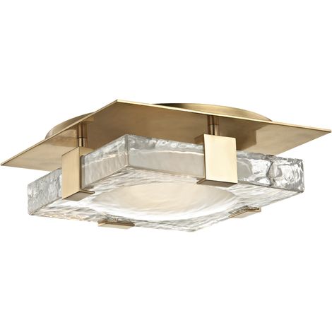 Hudson Valley Bourne Applique Murale Led Laiton Vieilli