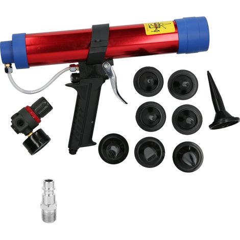 Pistolet pneumatique à colle verre 300mm 11.8in, 46Bar, alliage d'aluminium, applicateur de mastic économique européen (1/5)