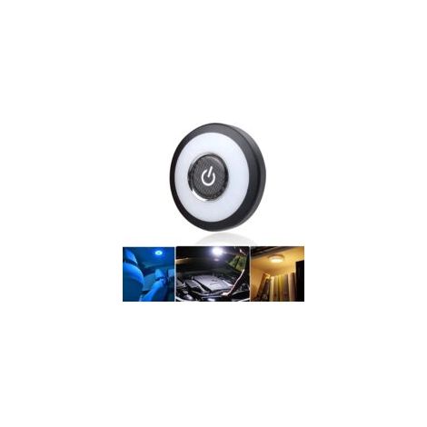 Luci interne per auto, plafoniere universali da lettura 12V, luce notturna, plafoniera magnetica, plafoniera automatica per auto, bianco brillante, blu ghiaccio - Crezuo