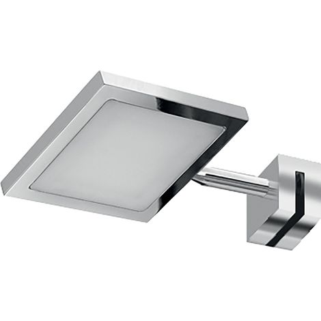 Lampada applique led con attacco univrsale a pinza in Cromall e resine termoplastice DO40 serie Gedy IBIZA Cromato (1/2)