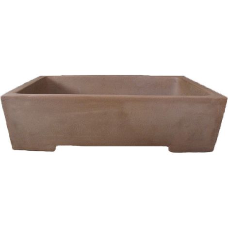 Vaso per bonsai rettangolare in gres 63x43,5x15,5 cm - GL114a