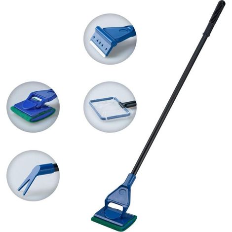 Kit Per La Pulizia E Accessori Acquario Pesci Raschietto Acquario (1/5)