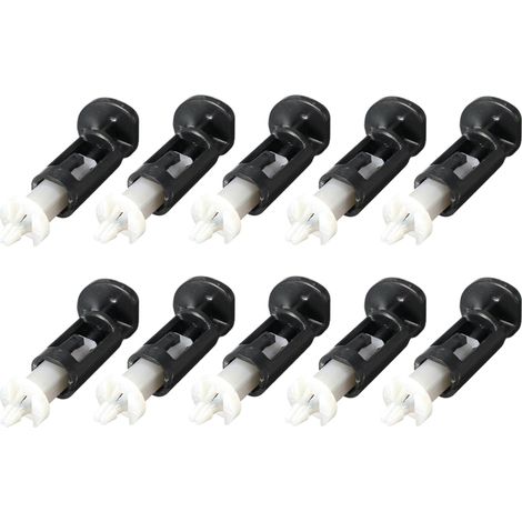 10 vis de fixation en plastique pour dissipateur thermique de processeur, clip de montage pour ventilateur de refroidissement et accessoires de socket Intel