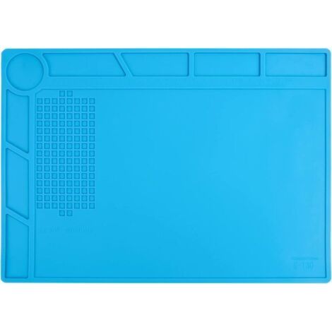 Tapis de soudure silicone, Tapis de travail magnétique résistant à la chaleur,35x25cm Tapis de réparation,Soldering Mat antistatique,Pour gauchers, pour pistolets à souder, pistolets à chaud (1/5)