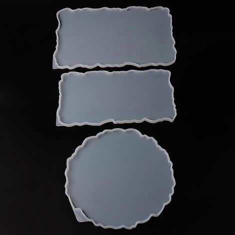 Unregelmäßige Tablett-Epoxidform, Obstschale, Aufbewahrungsbox, Silikonform, Teeservice-Tablett (1/4)
