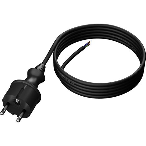 Cavo di alimentazione in gomma con spina dritta 3M 3x1MM2 16A IP44 H05RR-F (1/5)