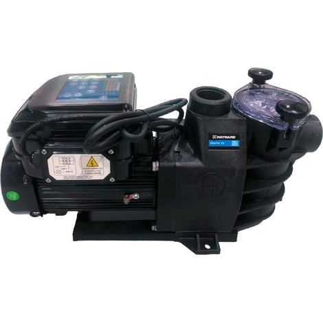 Hayward – Pompe de filtration à vitesse variable 1 CV – Débit max 15 m³/h – Compatible traitement au sel – Pour bassins jusqu'à 60 m³