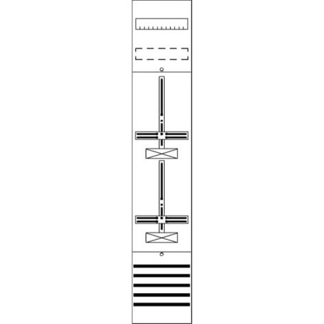 ABB Striebel & John FD19D Zählerfeld ohne Verdrahtung mit Dreipunkt-Befestigung, 9RE