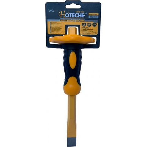 Scalpello a Punta Piatta con Protezione Salvamani Mano 250x19x16mm per Muratore (1/5)