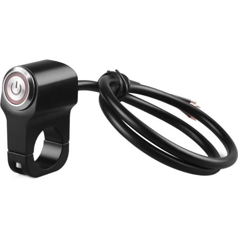 Handlebar Switch 22mm Motorcycle Handlebar Control Switch Horn Push Button Light Momentary Red Blue ATV E-Bike Motorbike Starter (Color : 12)