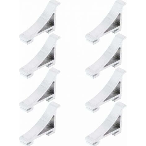 8 PCS Frigo Tarifs de Tablette Support de Clip de Tablette pour Réfrigérateur Congélateur de Refroidisseur (1/5)