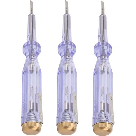 Lot de 3 stylos testeurs de tension électriques, outils de détection de sensibilité ANG43 AC 100-250 V (1/5)