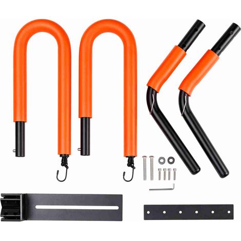 Support de planche de surf pour scooter/cyclomoteur, support de planche de surf en aluminium léger pour les sports de plein air, ensemble de supports de moto (orange) (1/5)