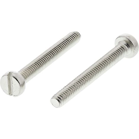 Vis à métaux RS PRO M2.5 à tête Cylindrique fendue en Laiton, 20mm ( Prix pour Sachet de 100 )