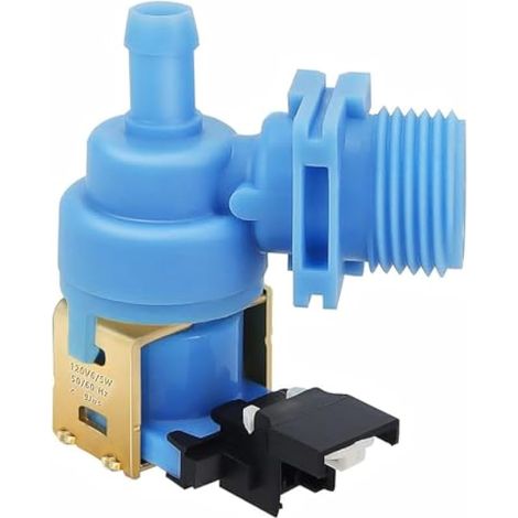 Électrovanne d'arrivée d'eau pour lave-vaisselle Whirlpool Kenmore, construction antirouille, compatible avec Maytag, Amana et KitchenAid, pièce de rechange W10327249 (1/4)