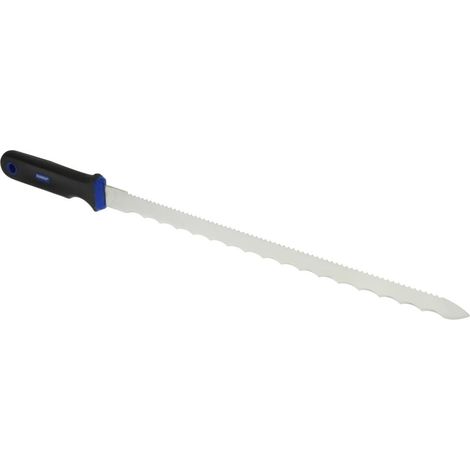 Couteau inox 400mm pour isolant -manche ergonomique-2 utilisations