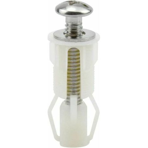 Vis D'expansion pour Couvercle de Toilette Fixation Abattant WC Vis pour Lunette Toilette Ensemble de Fixation Pièces de Rechange pour Couvercle de (1/5)