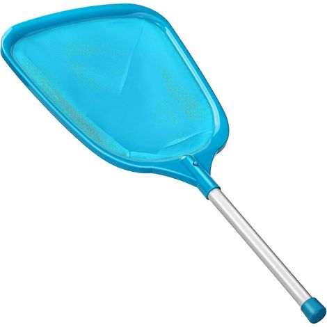 Épuisette de piscine, accessoires professionnels pour épuisette de piscine et spa, râteau à feuilles avec manche, sac en maille de nylon fine, facile à nettoyer. (1/5)