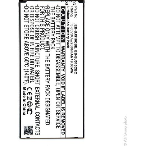 NX - Batterie téléphone, smartphone, GSM pour Samsung 3.85V 2500mAh - EB-BJ510CBCEB-BJ5 (1/3)