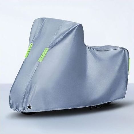 Housse de moto imperméable 210D – XXL 245 x 105 x 125 cm – Protection anti-UV et anti-poussière – Design réfléchissant pour sécurité (1/5)
