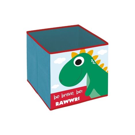 CAJA MULTIUSOS TELA DINOSAURIOS 31X31X31 CM