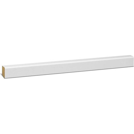 KGM Sockelleiste weiß MDF foliert 16 x 22 mm Modern 2,4 m