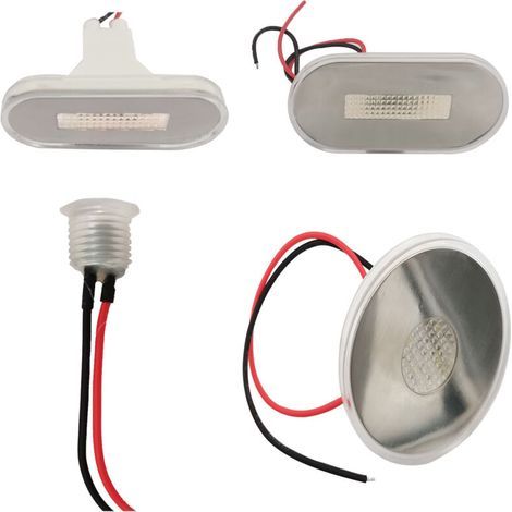 Éclairage pour passerelles et escaliers marins, spot encastré LED étanche au sol, accessoires d'éclairage pour escaliers de camping-cars et de yachts, éclairage pour passerelles et escaliers (936) (1/3)
