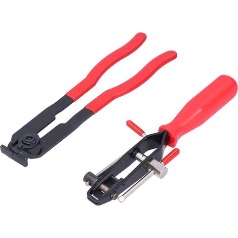 Lot de 2 pinces à collier à oreilles en acier pour gaine CV, outil de serrage rapide pour montage auto et entretien (1/5)