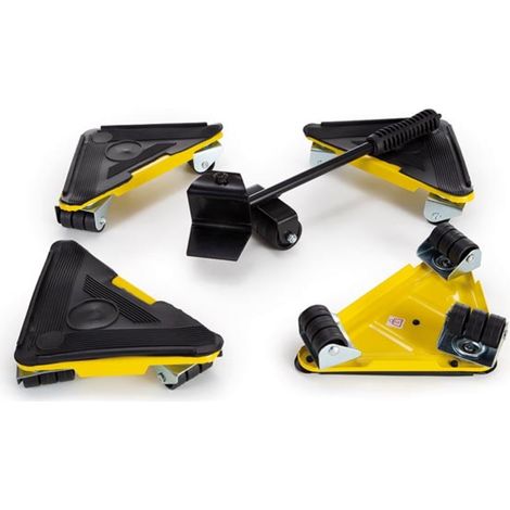 Toolland Transportroller-Set, 4 Rangierrollen, Möbelheber, Tragkraft bis zu 100 kg (1/5)