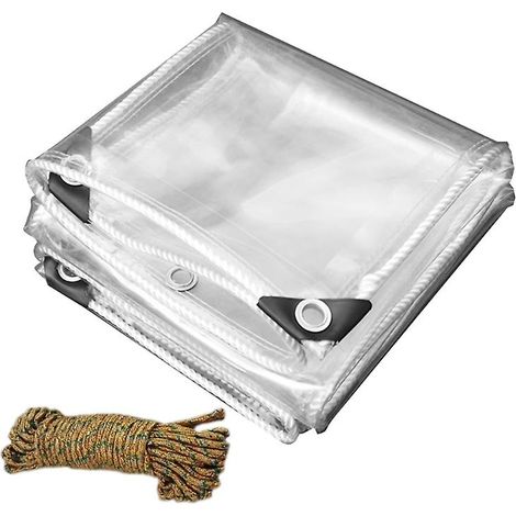 Auvents résistants aux intempéries, bâches pliables imperméables en PVC transparent (1/5)