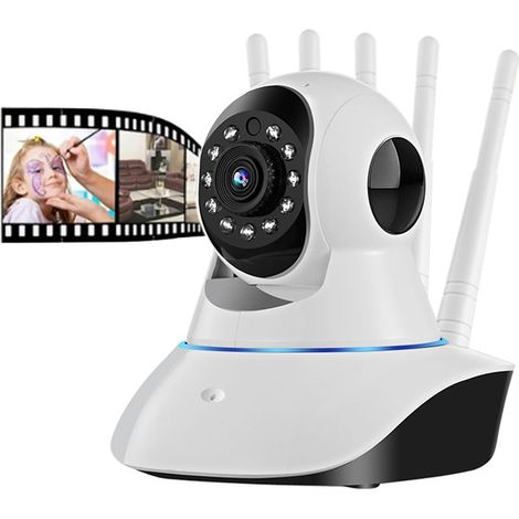 Überwachungskamera – WLAN – 1080p-Nachtsicht – Bewegungserkennung – Automatische Verfolgung – Zwei-Wege-Kommunikation – Verstärkte Antenne – 360° – 1 Stück (1/5)