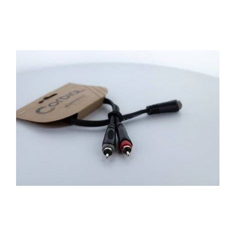 Adaptateur Y Cordial 14889 Jack / Cinch-RCA audio [1x Jack femelle 3.5 mm - 2x Cinch-RCA mâle] 0.30 (1/5)