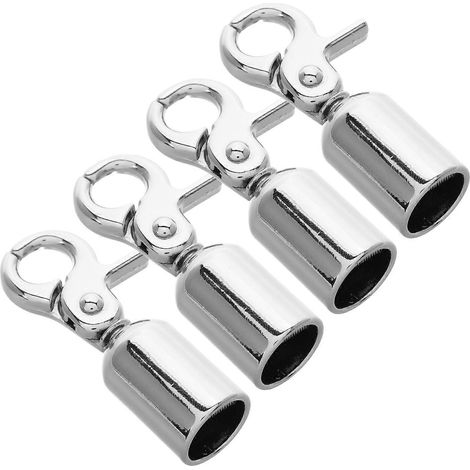 mousquetons à ressort pour embout de corde, embouts de corde, crochets d'extrémité de corde, bouchons d'extrémité de corde en alliage, connecteurs de corde pour garde-corps (1/5)
