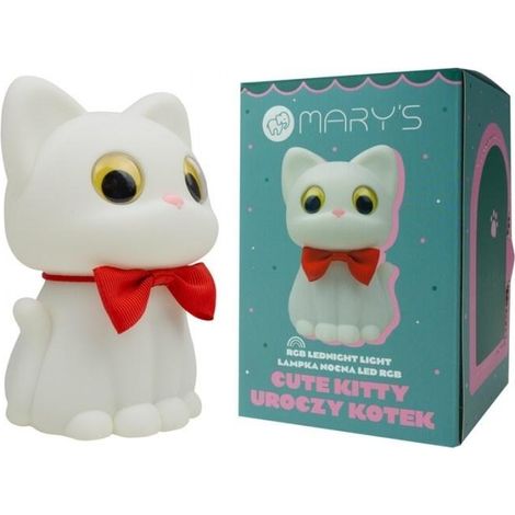 Lámpara de noche LED con forma de gatito adorable