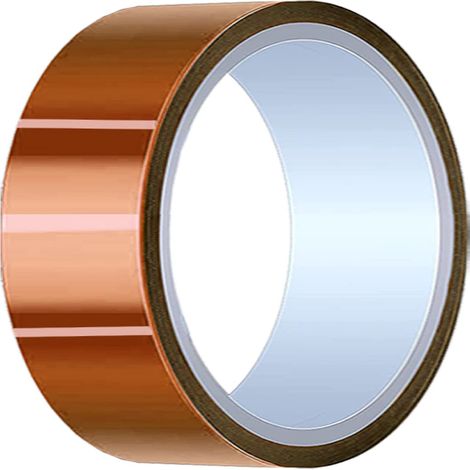 Ruban Haute Température 50mm x 33m (90ft) Polyimide Résistant à la Chaleur pour Masquage/Soudure/Imprimantes 3D / Batterie (1/5)