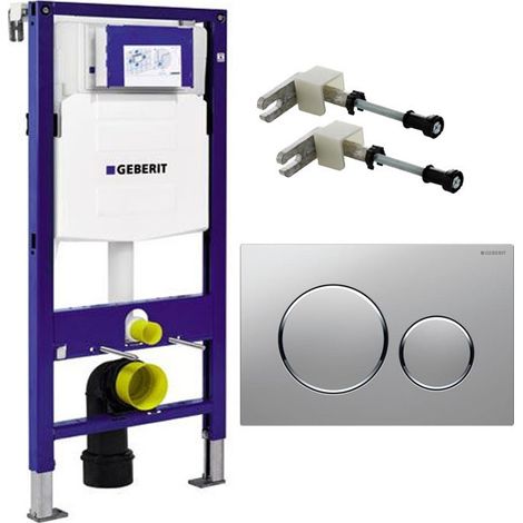 Geberit Duofix 1.12m WC Toilet Frame Chrome Plate and Fixings