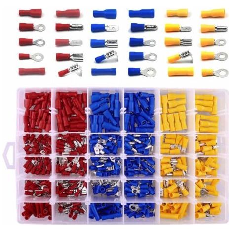 ALLIANDISBornier isolé terminal pressé à froid 480PCS combinaison terminale pressée à froid en boîte 710g (1/5)