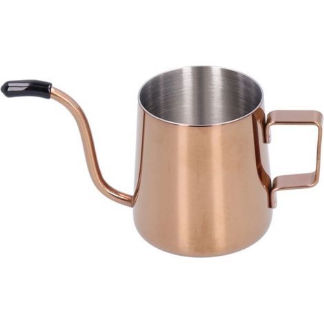 Bouilloire à café en acier inoxydable 240 ml, col de cygne, long bec verseur, cafetière (1/5)