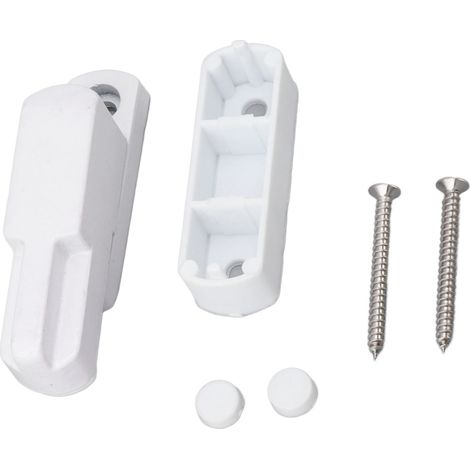 Serrure de ceinture de fenêtre en alliage d'aluminium, Type T, loquet coulissant, sécurité des enfants pour la sécurité de la maison, blanc (1/5)