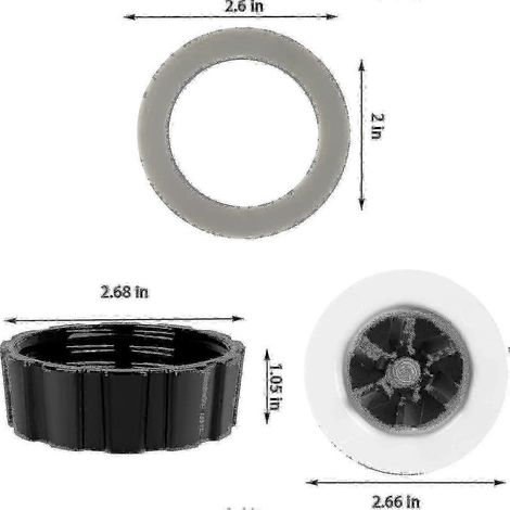 Lames et base de rechange pour blender Hamilton Beach, avec 2 joints toriques. Accessoires inclus. (1/2)