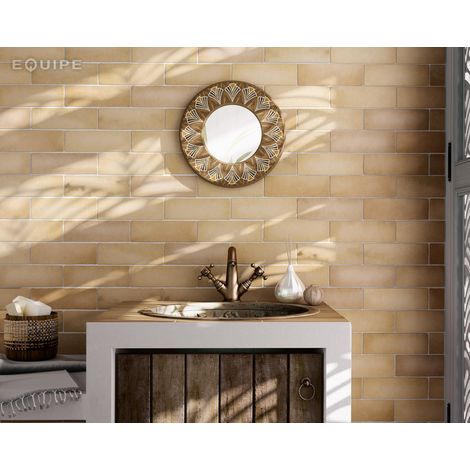 Carrelage mural faience effet zellige MAGMA 20x6.5 cm Autumn - - boîte de 0.5 m2