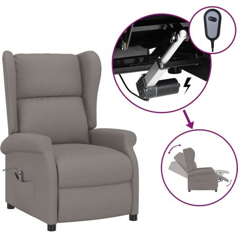 Fauteuil relax Fauteuil inclinable électrique à oreilles taupe Tissu (1/5)
