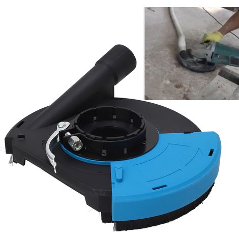 Capot anti-poussière de 7 pouces, modèle 180, couvercle anti-poussière pour meuleuse d'angle, couvercle de meulage, meulage sans poussière de la pierre et du béton, bleu-noir. (1/5)