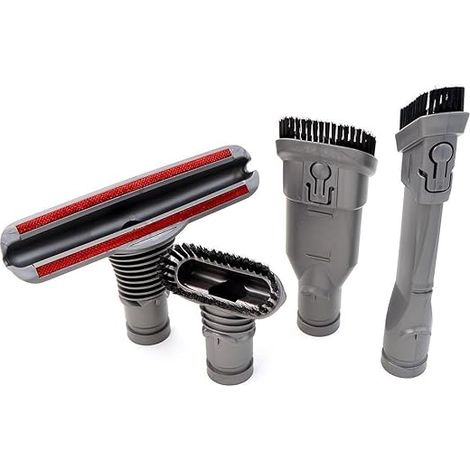 Kit di accessori 4 in 1 Ninthseason per aspirapolvere senza filo Dyson - Compatibile con DC08 DC24 DC25 DC33 DC35 DC39 DC44 DC45 DC48 DC58 DC59 DC62 DC65 V6 - Spazzola per sporco ostinato, polvere, ma (1/4)